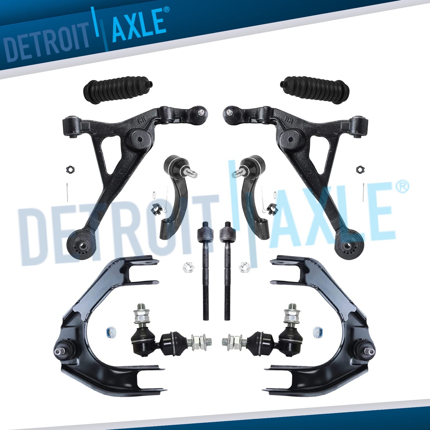 Front Upper Lower Control Arms Sway Bars Kit for Chrysler Sebring Dodge Stratus