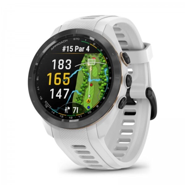 Garmin Approach S70 42mm Golf GPS Black with White Silicone Band 010-02746-00