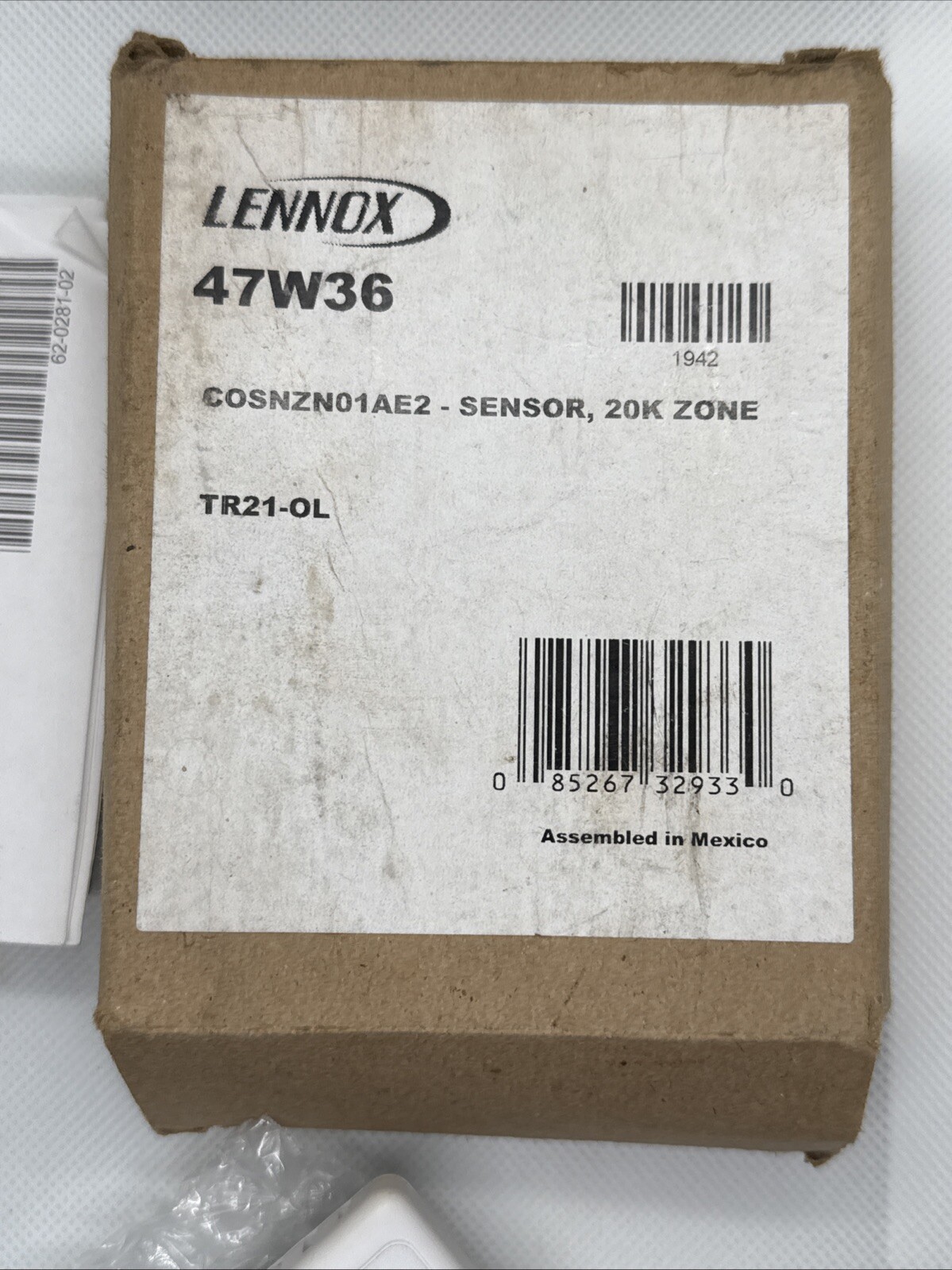 Lennox 47W36 Space 20K Zone Sensor