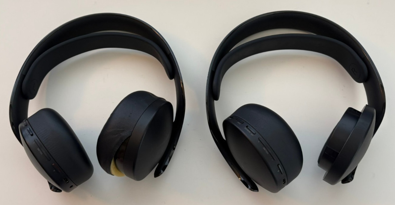 Sony Pulse - 3D Wireless Gaming Headphones CFI-ZWH1 Set of 2 (For Parts)