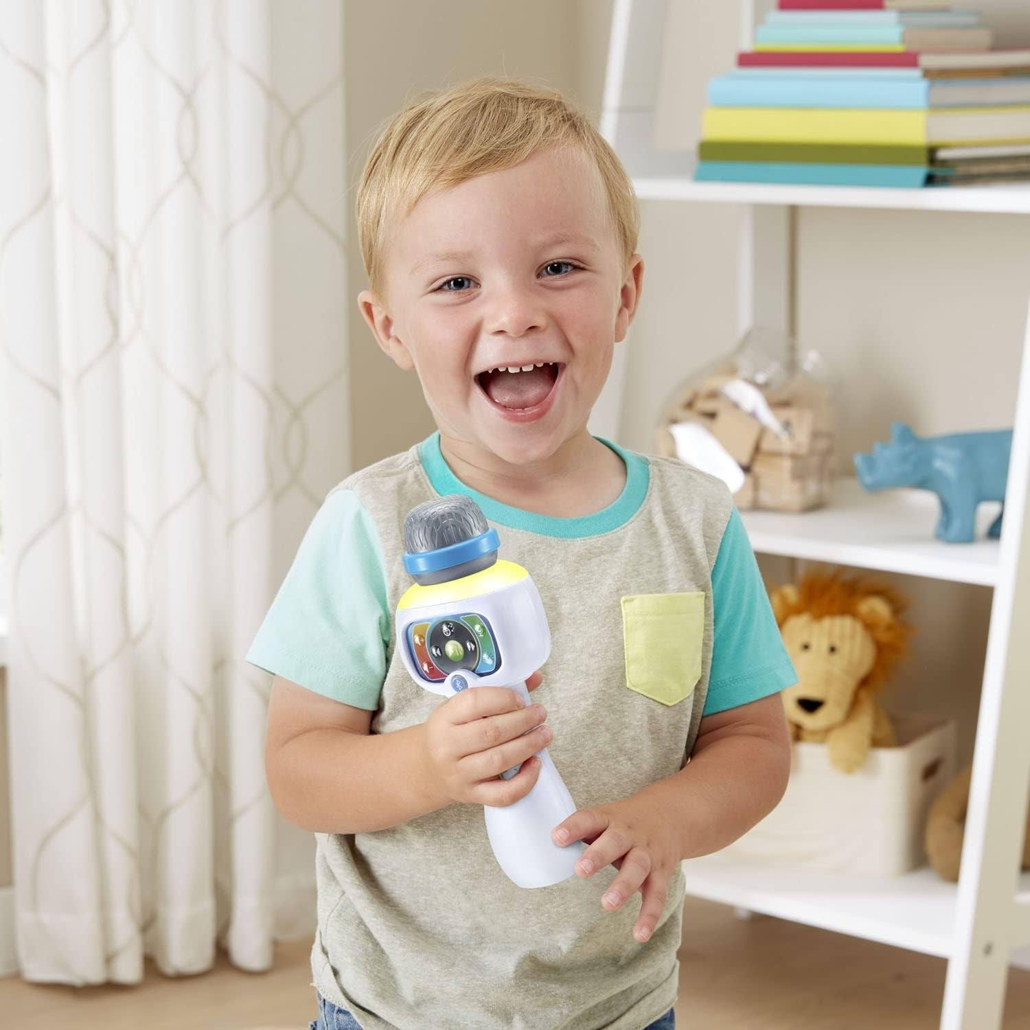 VTech Sing It Out Karaoke Microphone Bluetooth Wireless Technology White *NEW*
