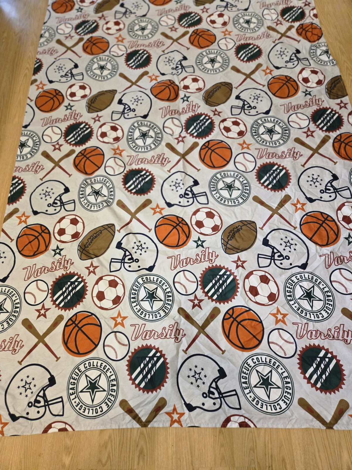 Sports Theme Twin Bed Sheet Set.