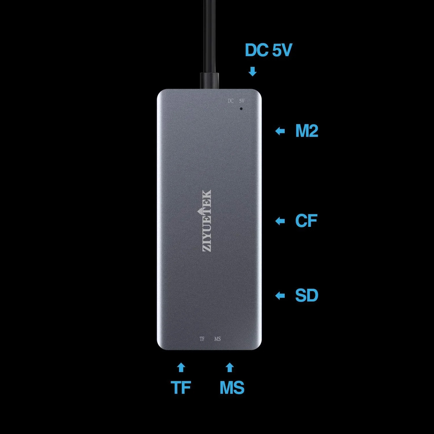 CF Card Reader,USB 3.0 to Compact Flash Memory Card Reader Adapter 5Gbps Read 5