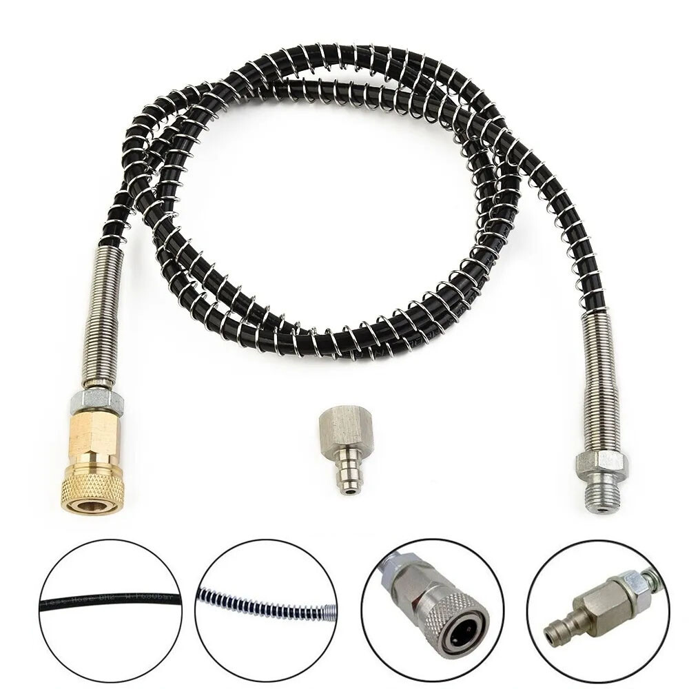 Paintball PCP DN2 31.5in Microbore Hose for Air Fill Station / Charging Adaptor