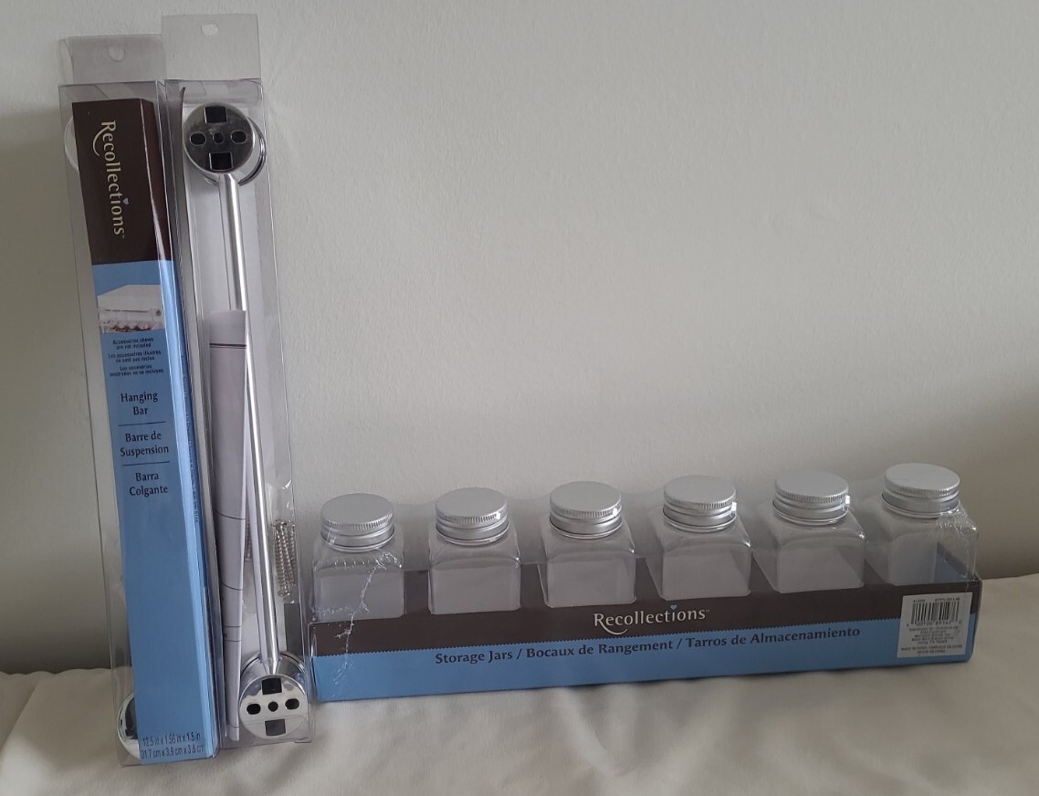 Recollections Set of 2 Hanging Bars And 6 Storage Jars