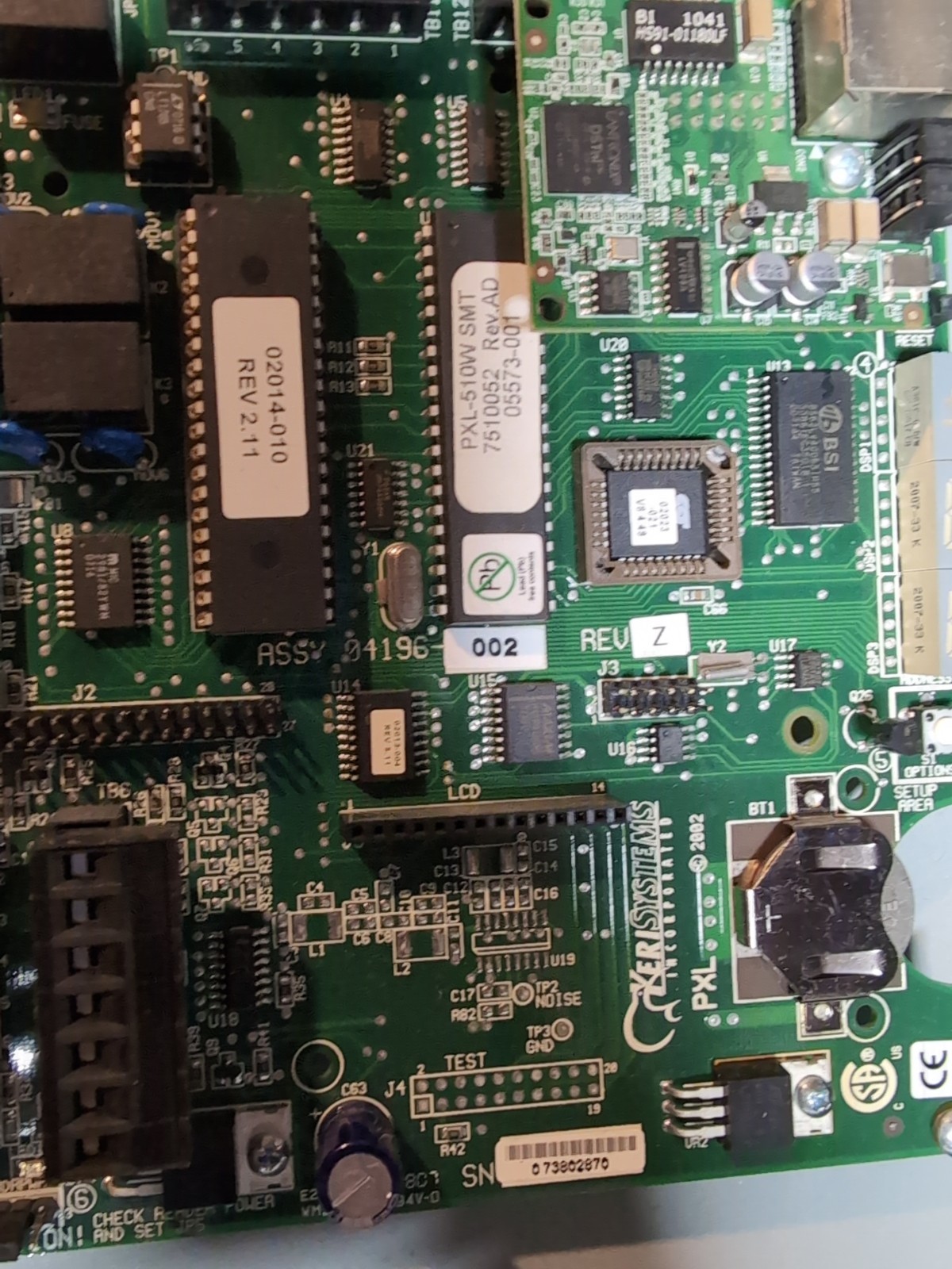 KERI SYSTEMS PXL-510W SMT ACCESS CONTROLLER LAN-520