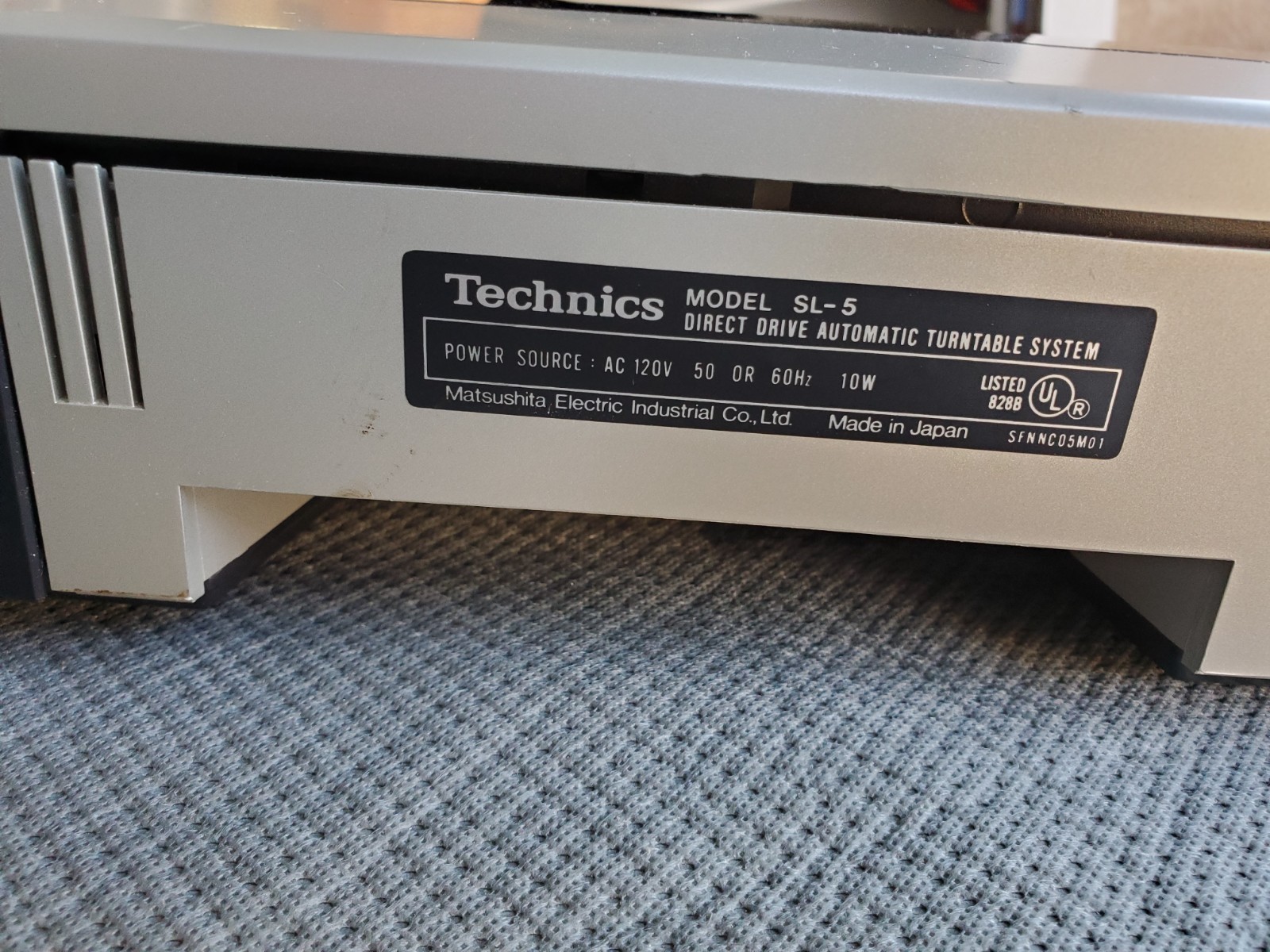 Technics SL-5 Direct Drive Automatic Turntable System Working See Video