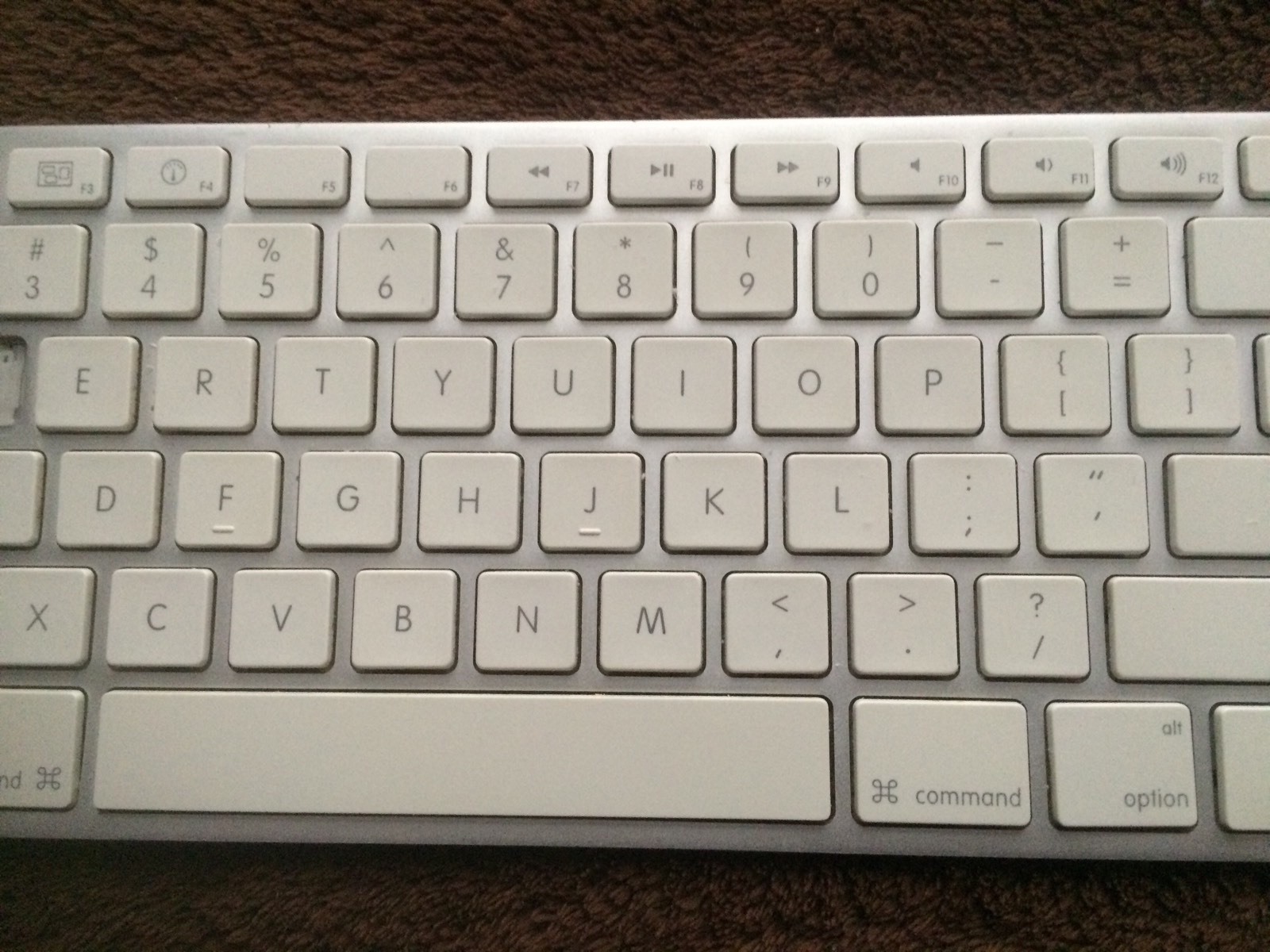 Apple Wired Keyboard A1243 Replacement Single Key with Hinge OEM (Type H or F)