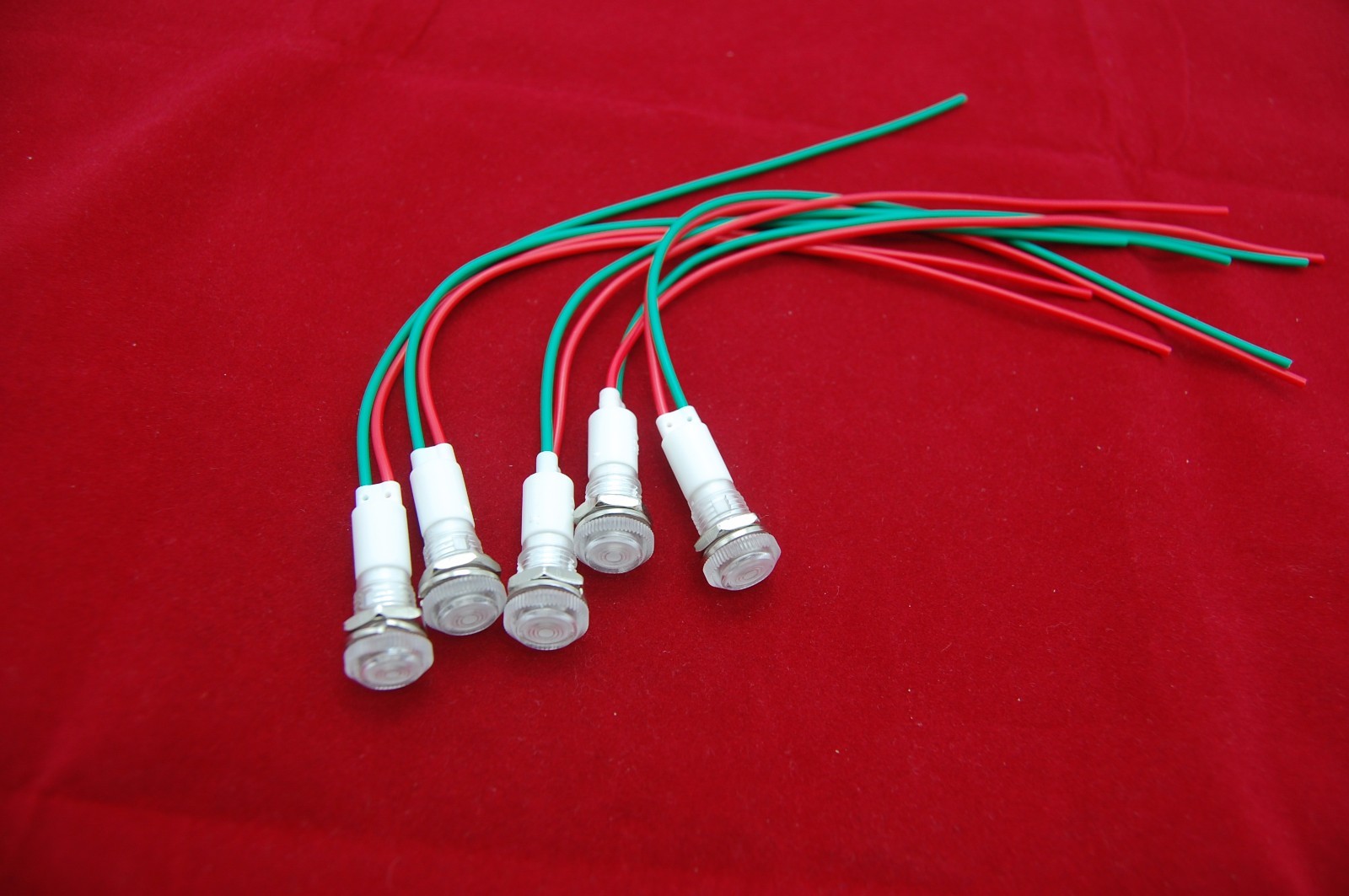 50 Pcs 12V AC/DC 10mm White Panel Mounting LED Indication Signal Pilot Lights