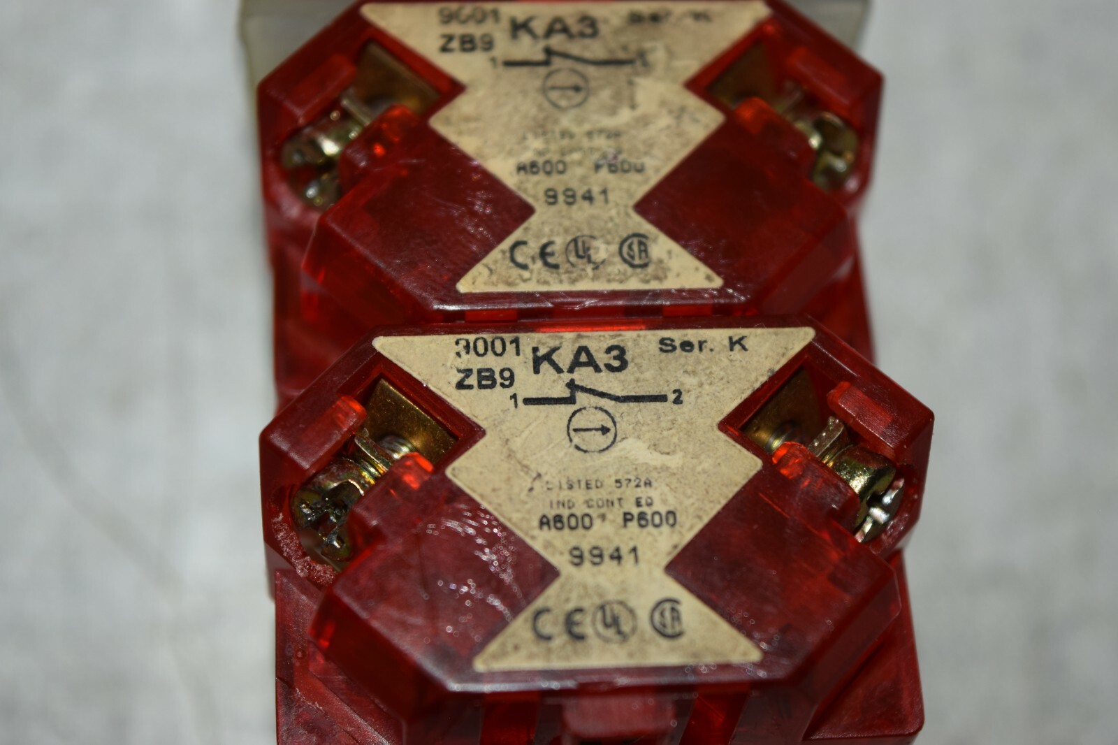 Square D 9001 ZB9 Ser. K Selector Switch