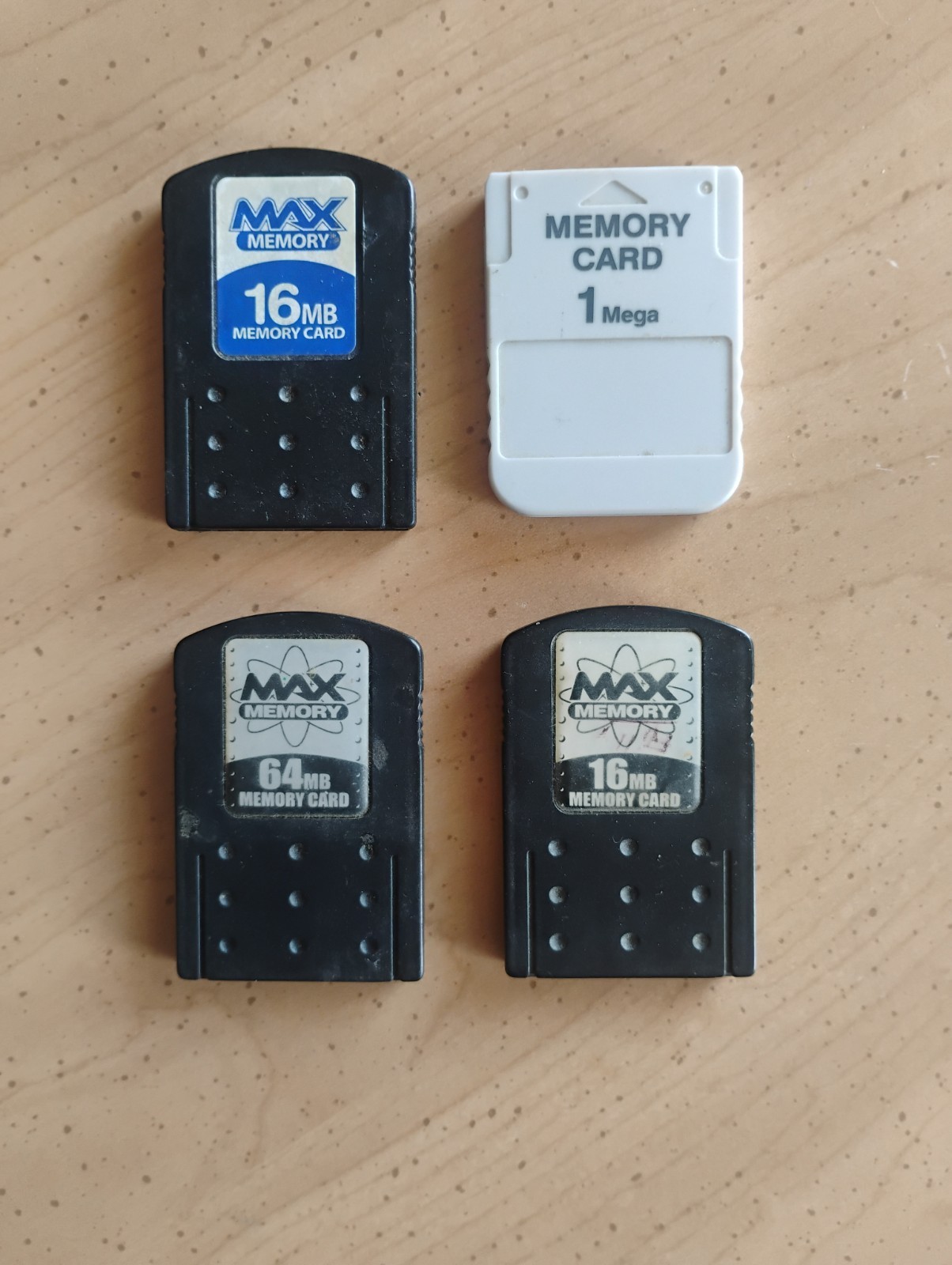 Sony PlayStation 2 Memory Card Lot Of 4
