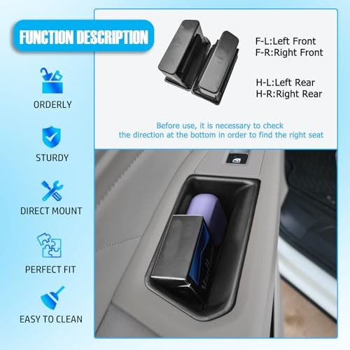 Atlas Door Side Storage Box Handle Container Compatible with 2018-2023 VW