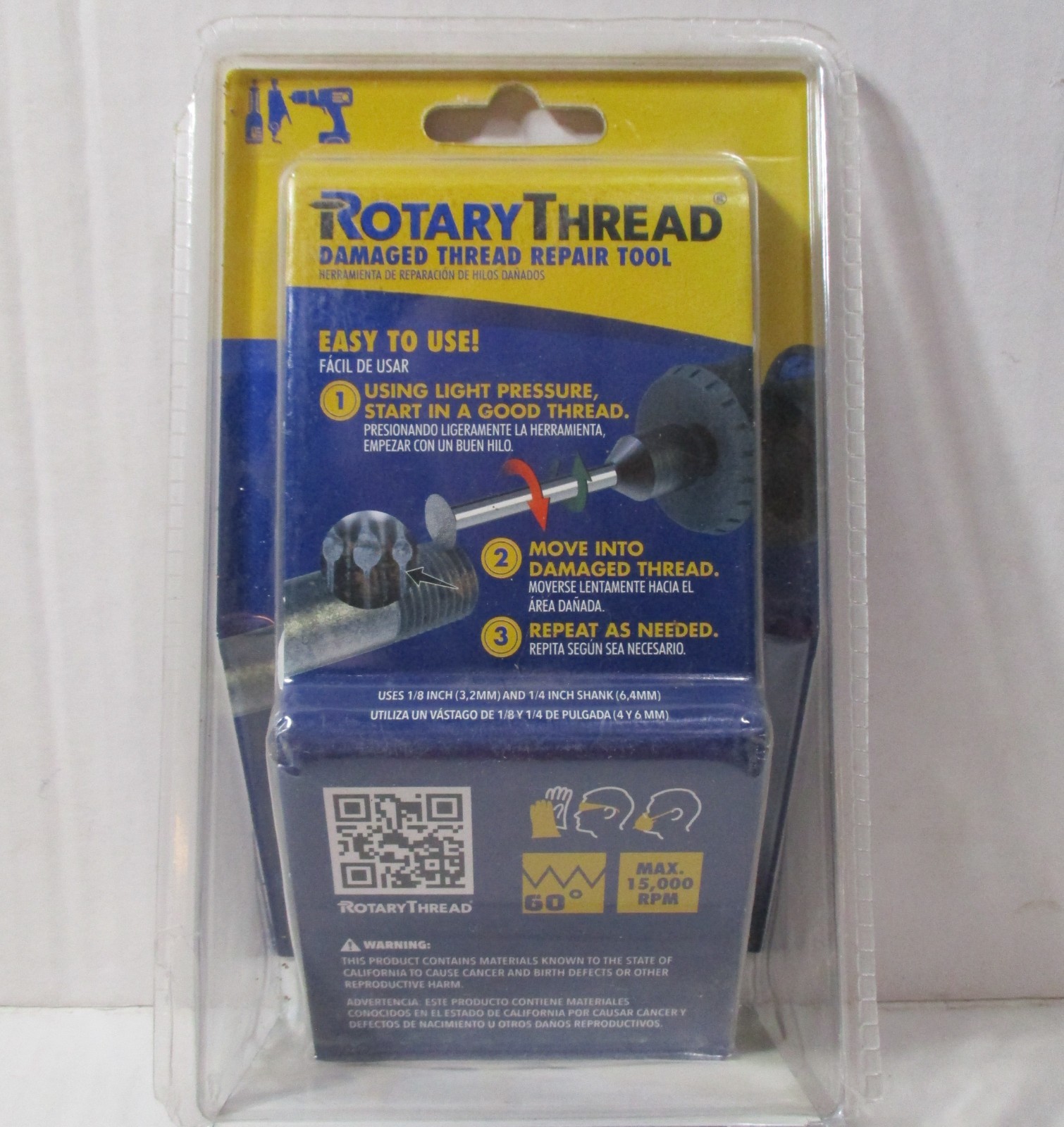 ROTARY THREAD Damaged Thread Repair Tool Chase Restore Repair Clean