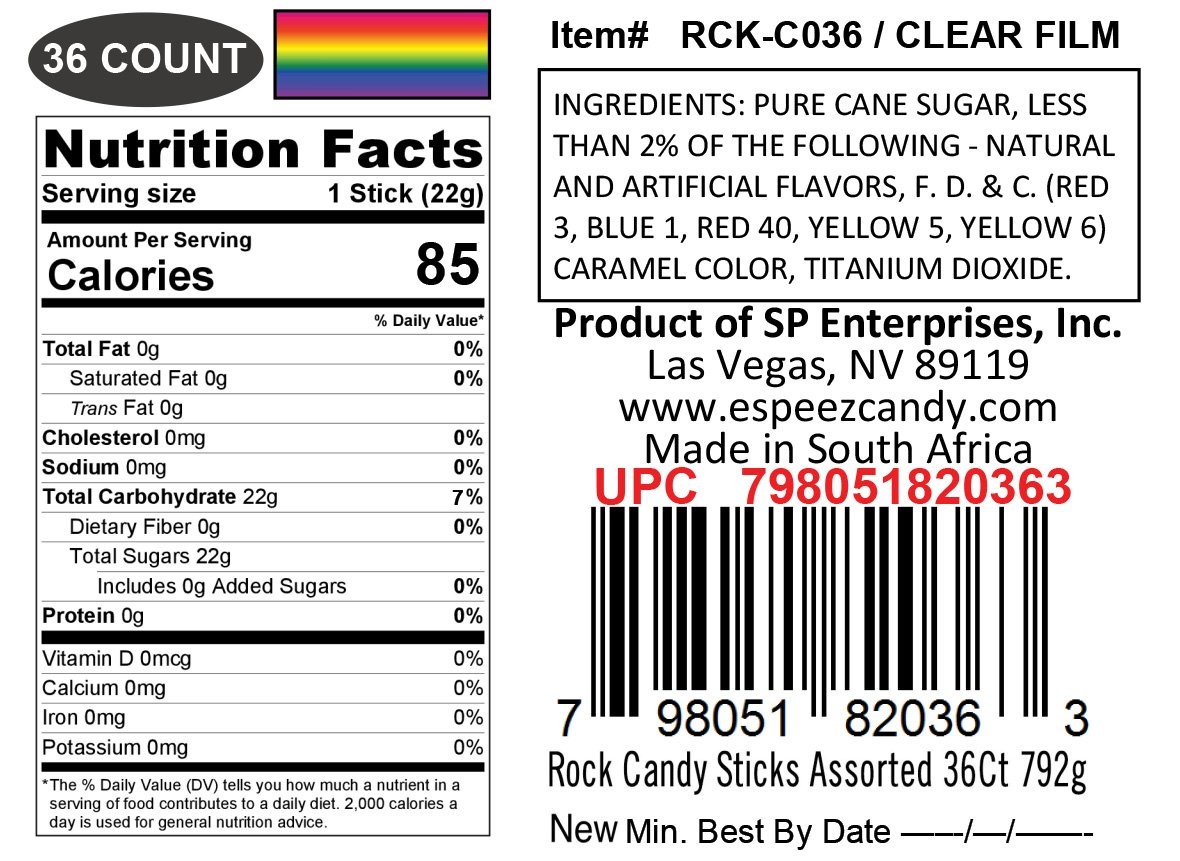 Extra Large Assorted Rock Candy Sticks - Perfect for Parties and Events