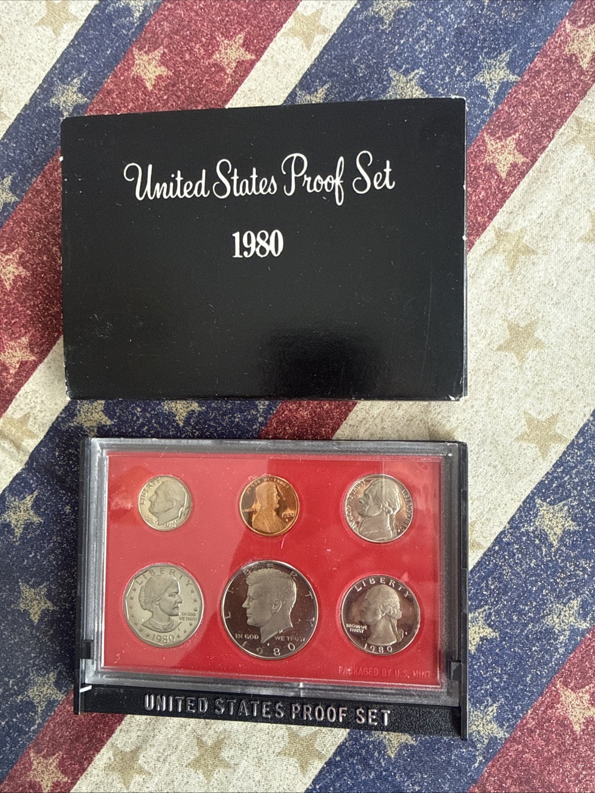1980 S Proof Set 6 Coins Collectible Set In Original Government Packaging