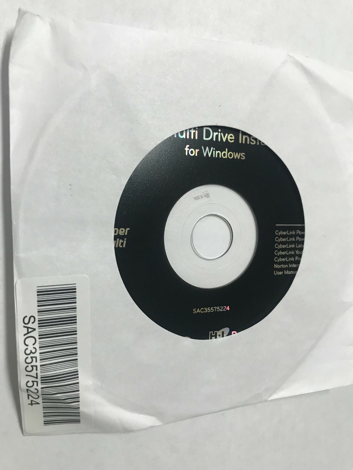 LG Super Multi Drive Install Disc with Cyberlink software SAC35575224
