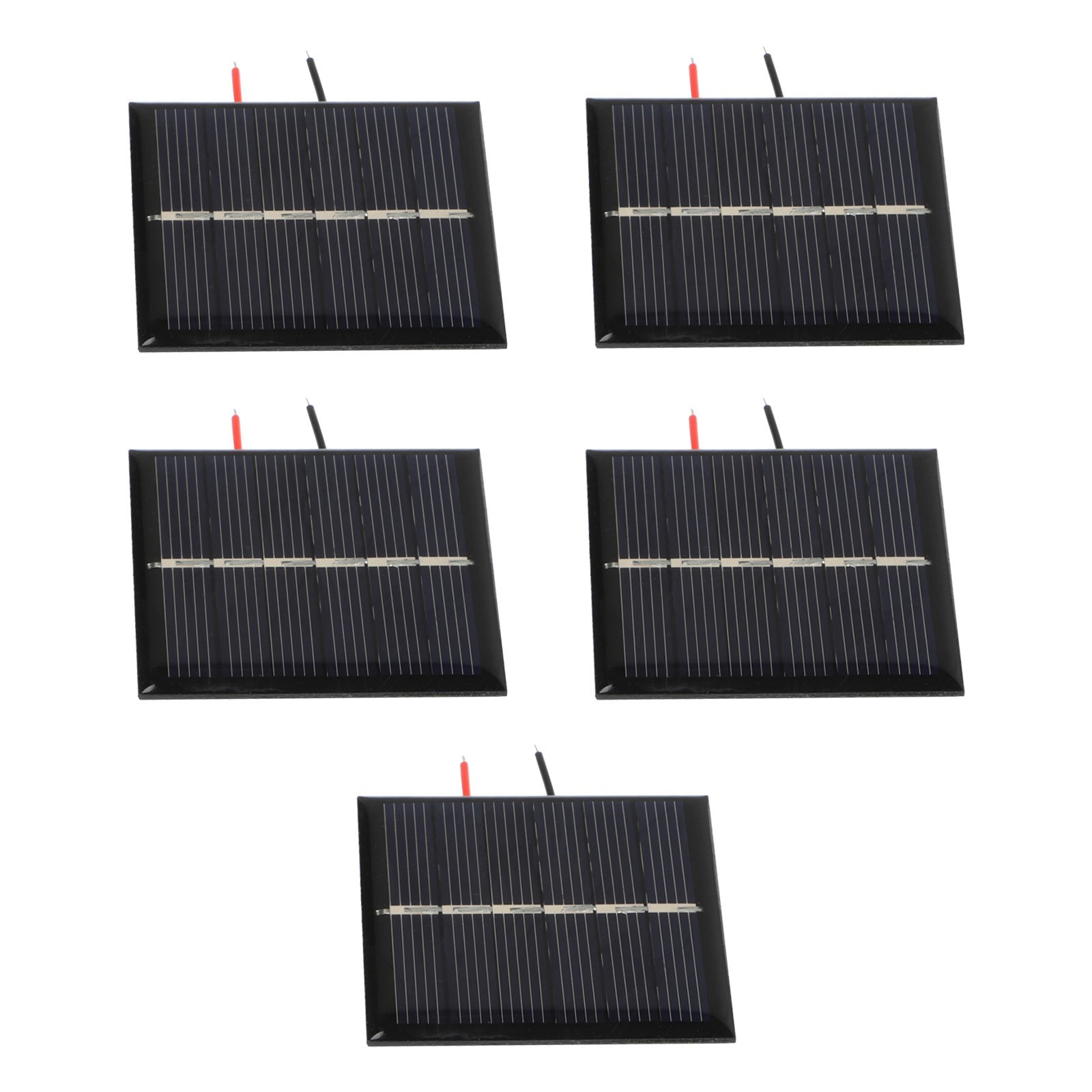 5PCS Waterproof Solar Panels with Wire for Reliable Outdoor Performance