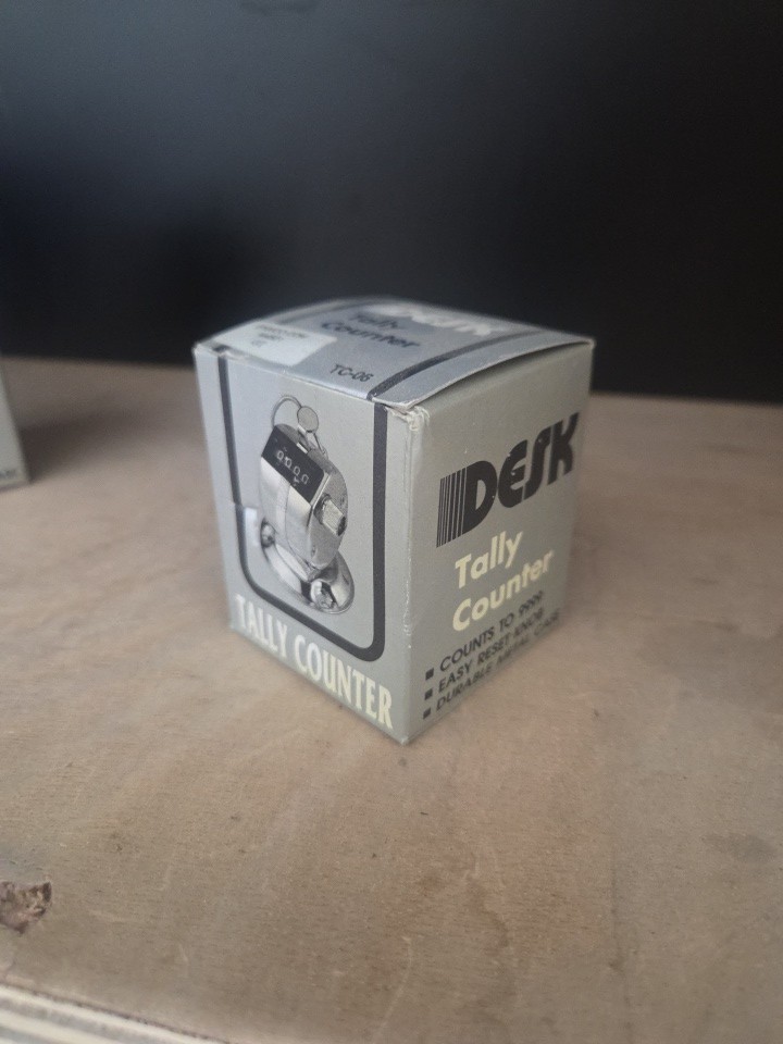 ENM Mechanical Tally Counter: Base Mounting, 2-⅞" H x 2-¼" W x 1-⅞" D (NEW)