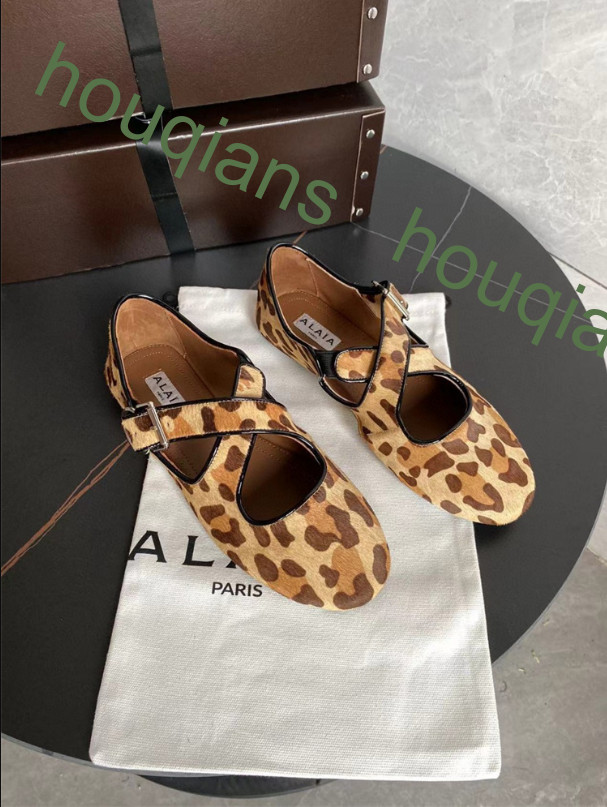 Genuine Leather Soft Patent Leather Cross-strap Mary Jane Shoes Flat Balletshoes