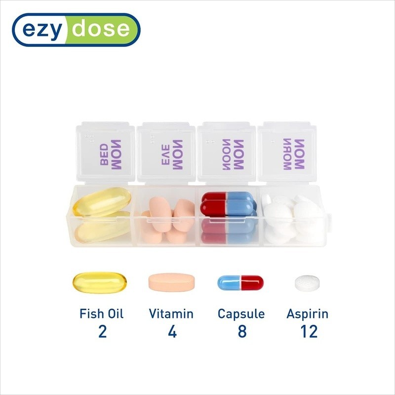 7 Day Pill Organizer Weekly Medication Travel Friendly Easy Use Durable Design