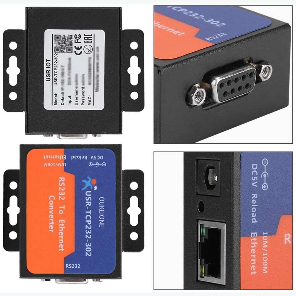 USR-TCP232-302 Serial RS232 to Ethernet TCP IP Server Module Ethernet Converter