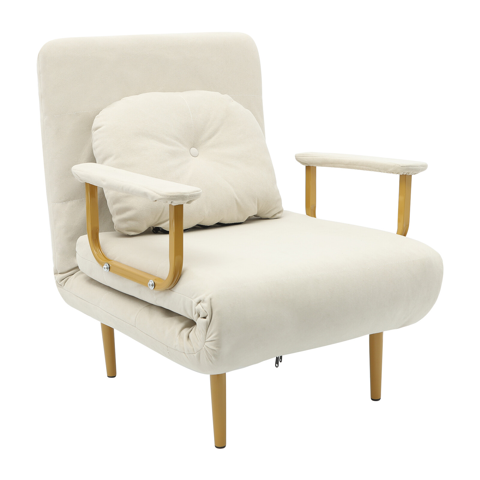 Convertible Sofa Bed Off-white Sofa Chair Bed Floor Standing Folding Sofa Bed