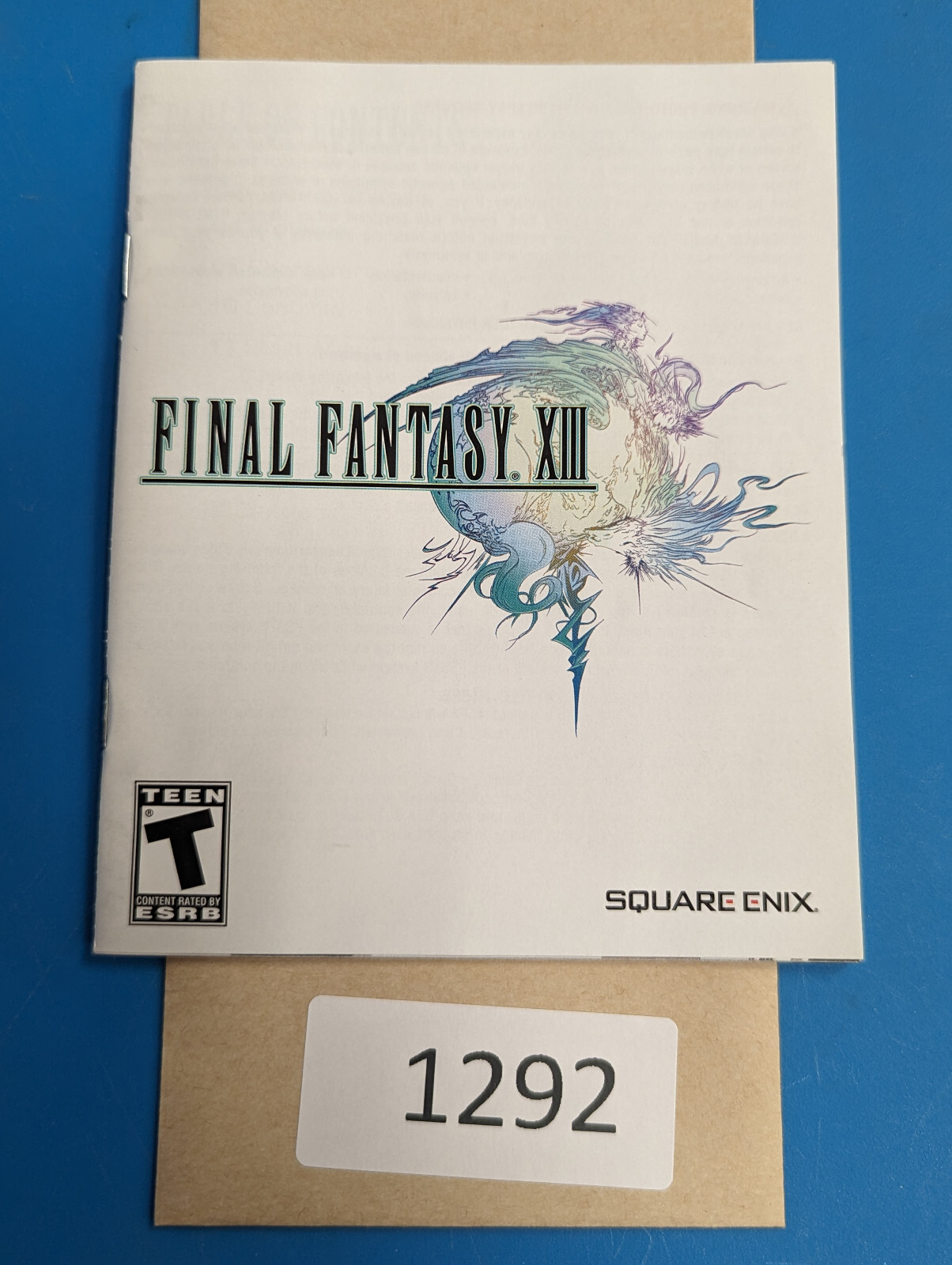 Final Fantasy XIII - PS3 - Manual Only **NO GAME!
