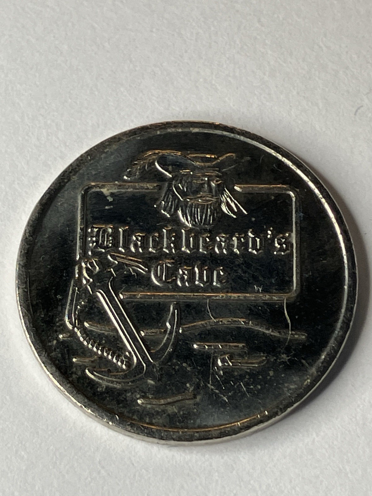 Blackbeard’s Cabe Arcade Token Brass Defunct Las Vegas Nevada #uh2