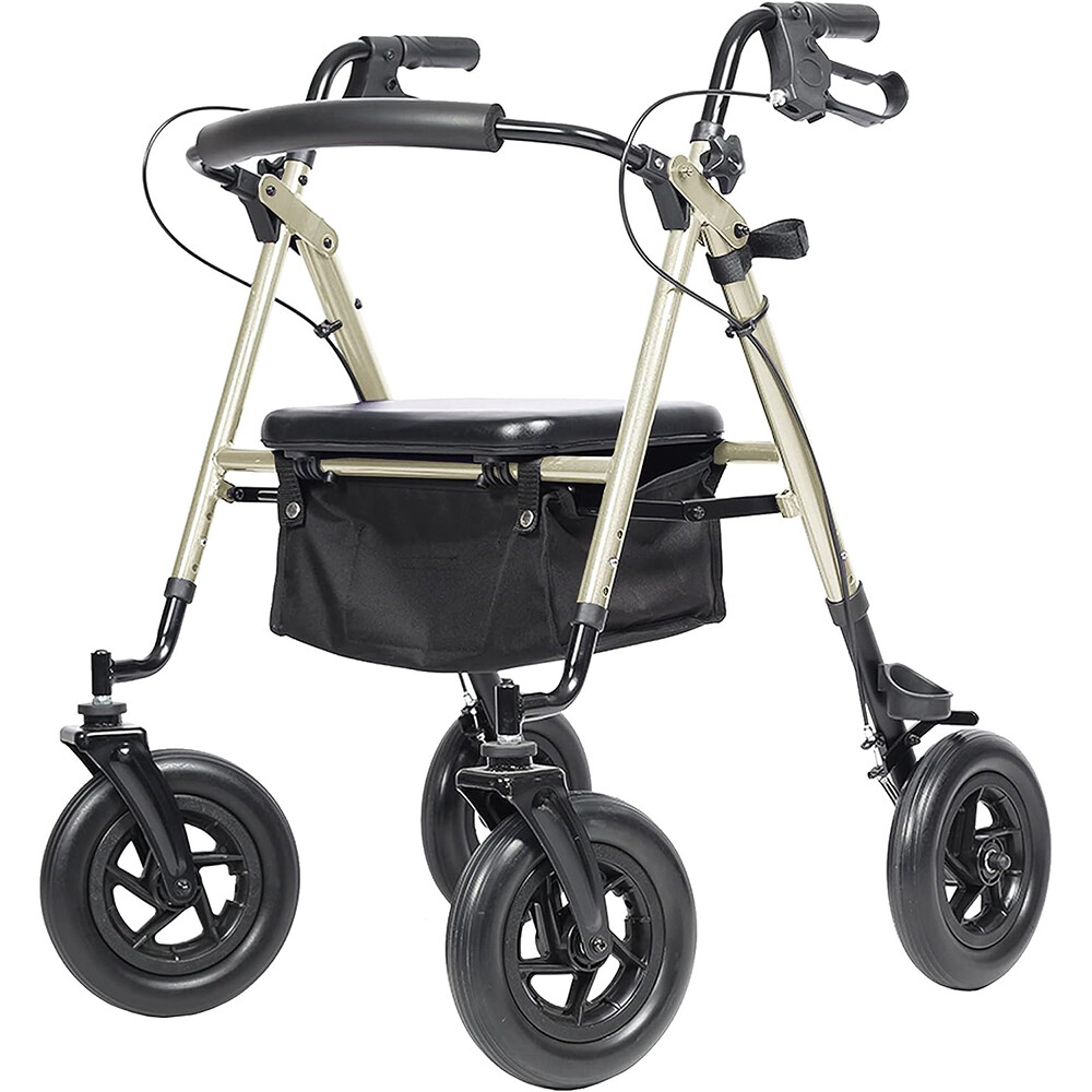 10” Deluxe OEM WALKER Upright Rollator Walker Walking Medical Aid for Seniors US