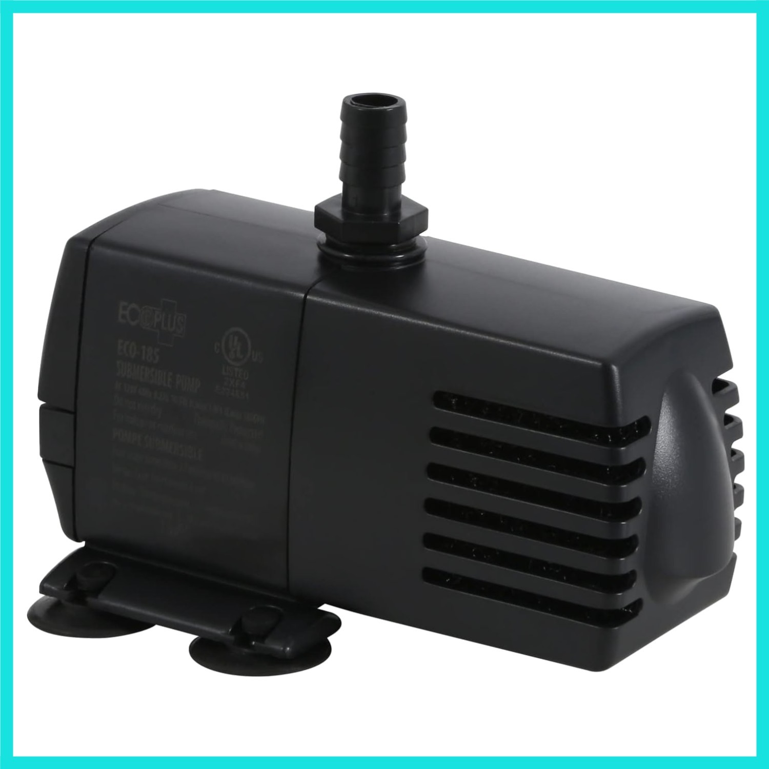 Eco 185 Water Pump Fixed Flow Submersible Or Inline For Aquariums, Ponds, Fou...