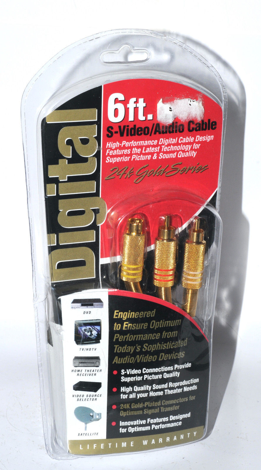 6Ft S-Video/Audio Cable