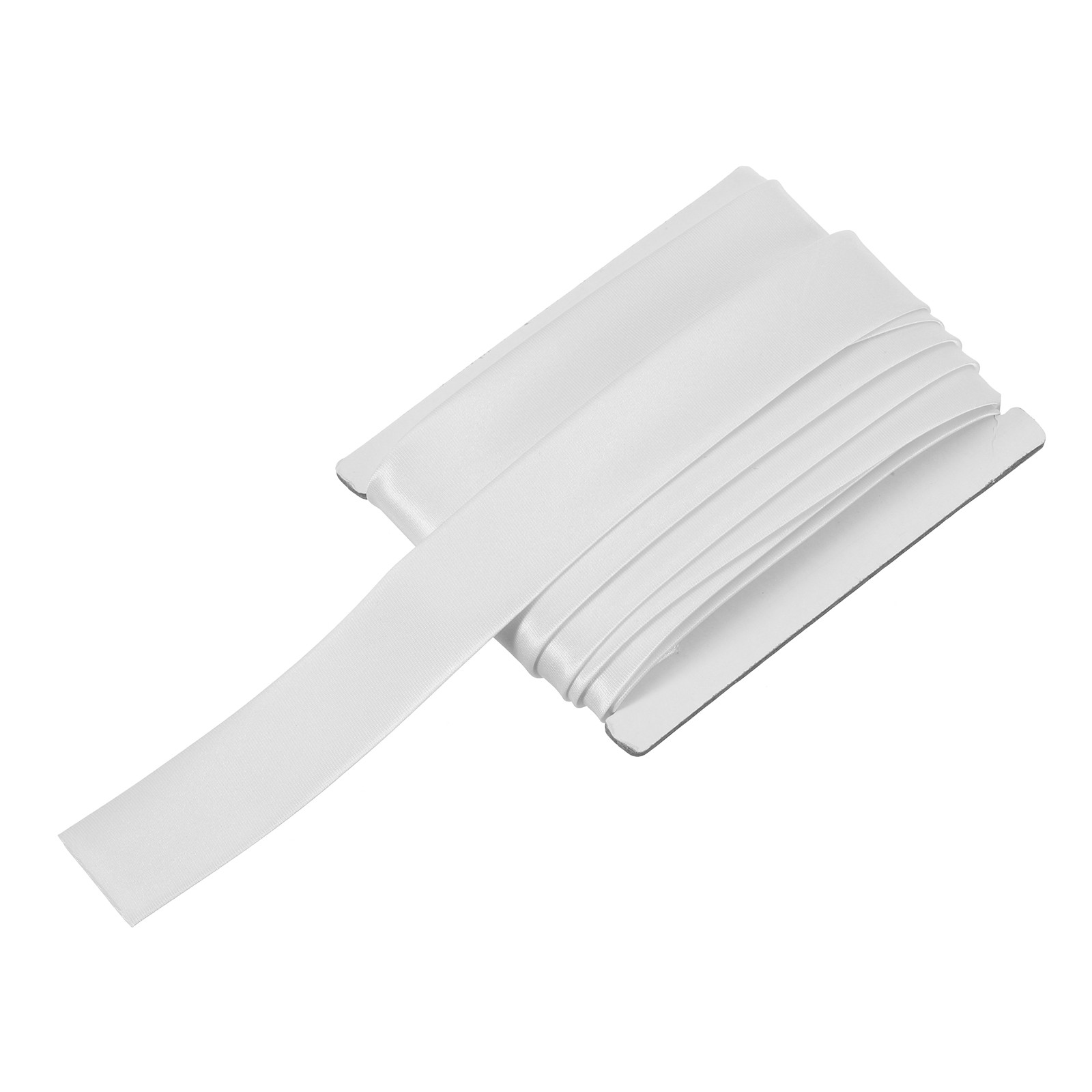 Double Fold Bias Tape 1 Inch x 6 Yards Satin Pre-fold Tape, White