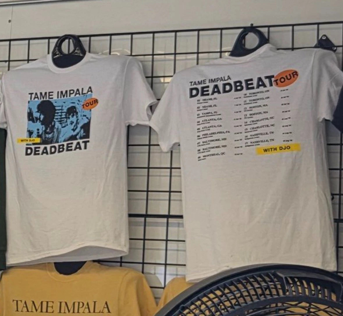 Tame Impala With Djo Deadbeat 2026 Double Sided Tour Merch T Shrt