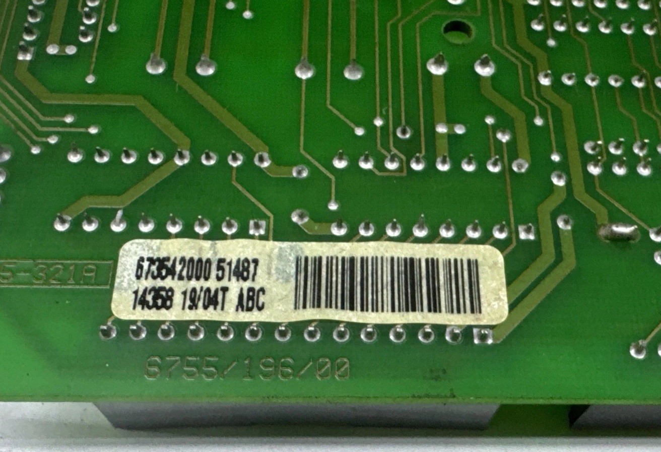 6735/395/00 Zanussi Necta interface PCB Board 99865