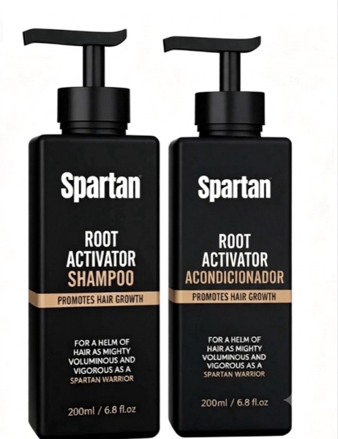 SPARTAN Root Activator Shampoo & Conditioner | 200ml | 6.8oz | Root Growth | New