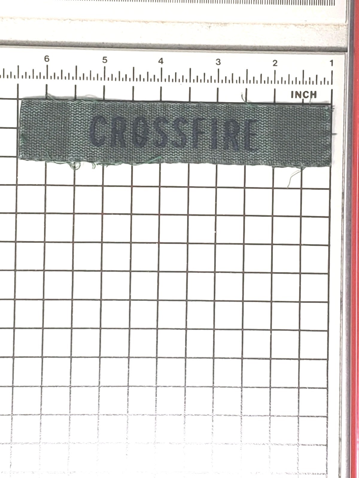 Early 90s Paintball Patch - Army Fatigue Green "Crossfire"