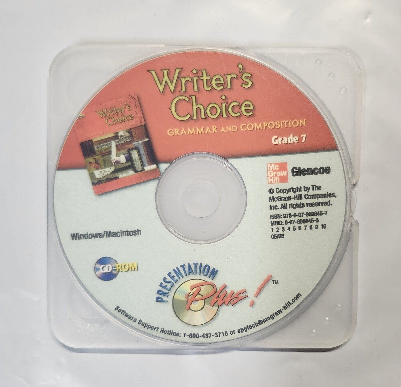 Writer's Choice Grade 7 / ExamView + Presentations Plus CD-ROM / VG