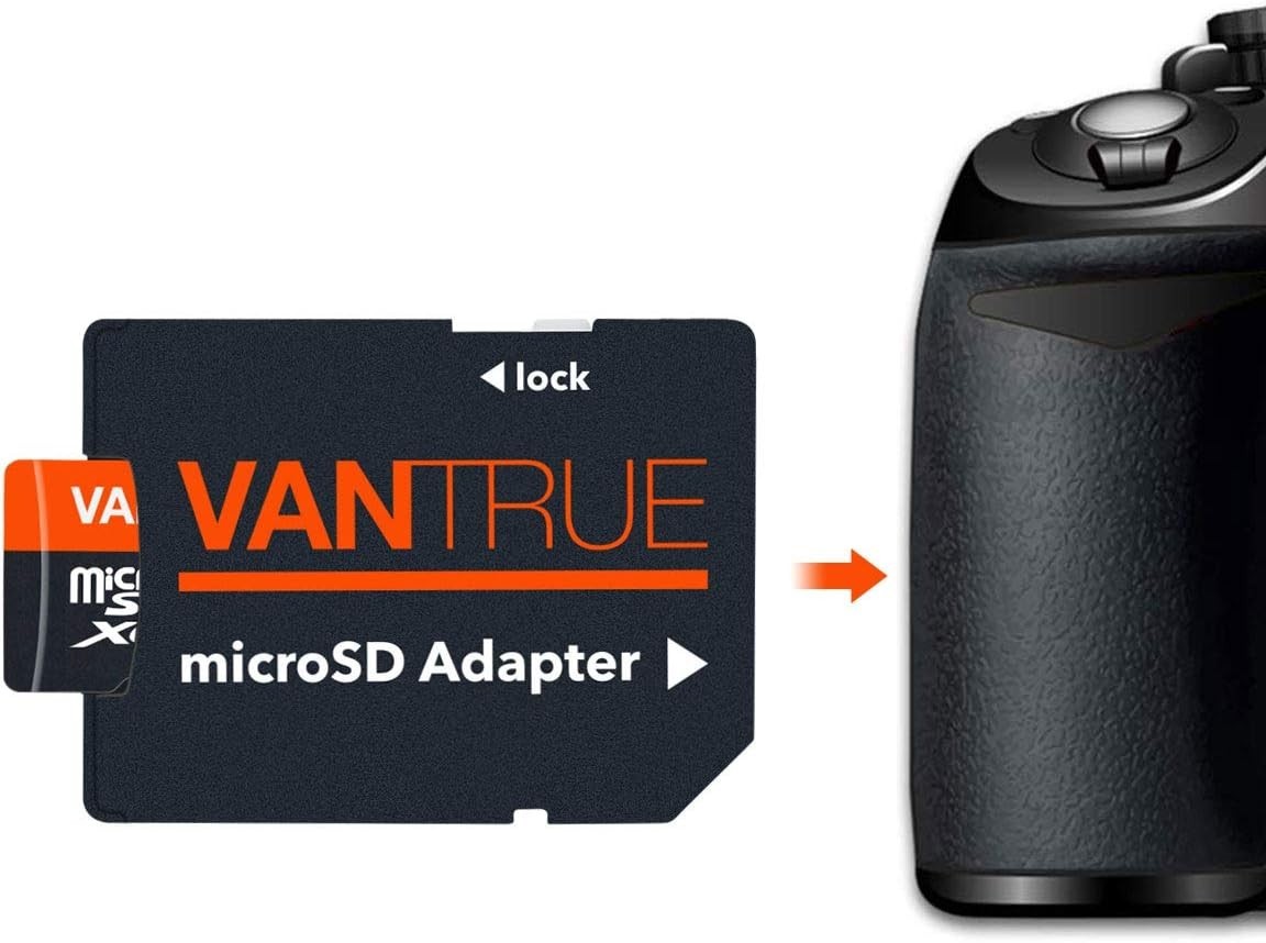 Vantrue 256GB High Speed Micro SD Card Class 10 Memory Card with Adapter for Cam