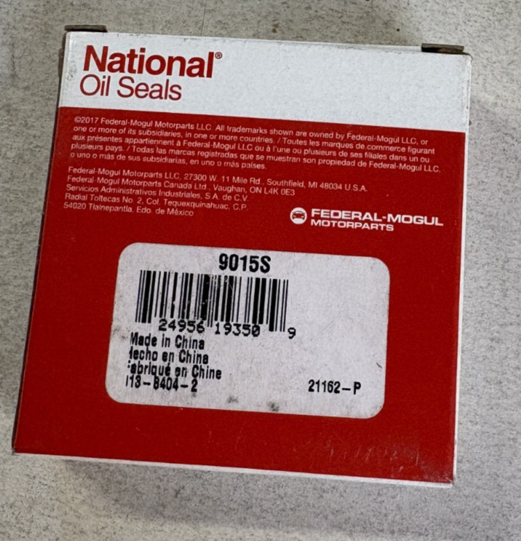 Wheel Seal National 9015S New