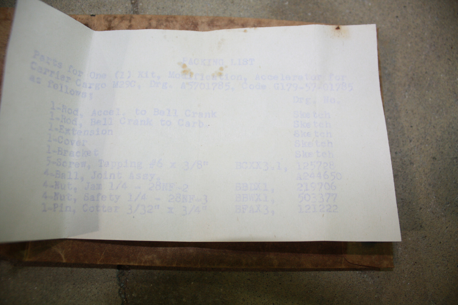 ACCELERATOR MOD KIT, M29,M29C,WEASEL,UST,T24,T15,SNOW,