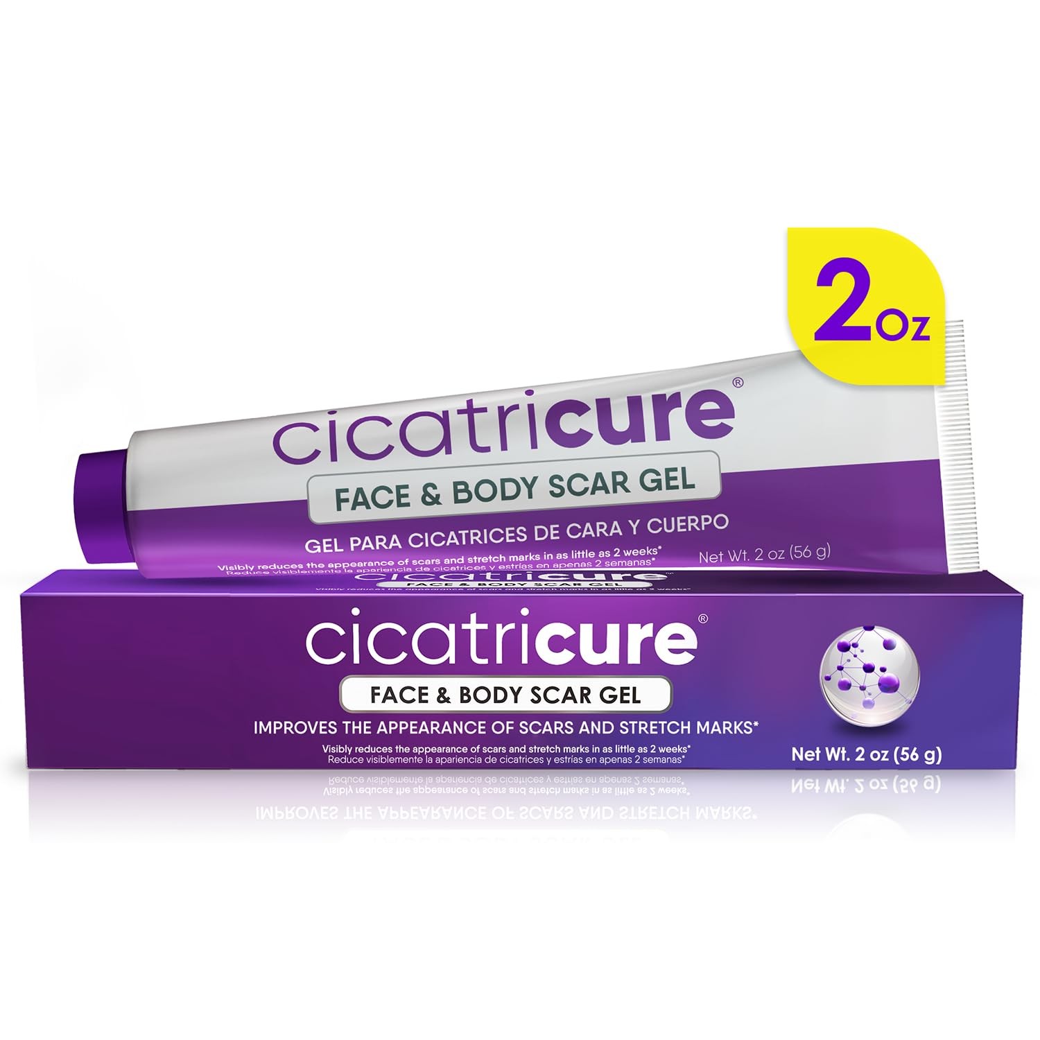 Cicatricure Advanced Scar Gel Face & Body - Proven Results in 2 Weeks