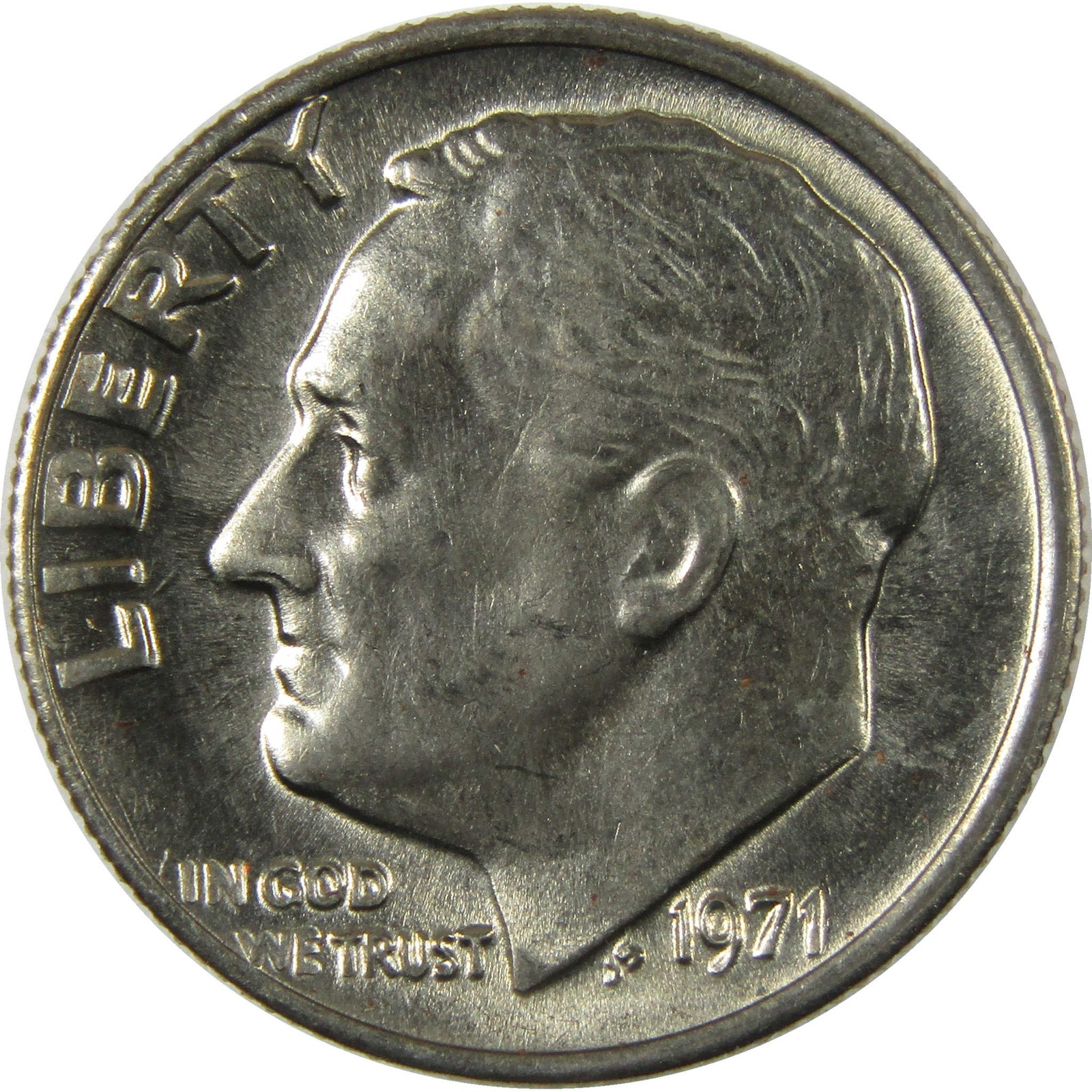 1971 Roosevelt Clad Dime Uncirculated Mint State 10c Coin Collectible