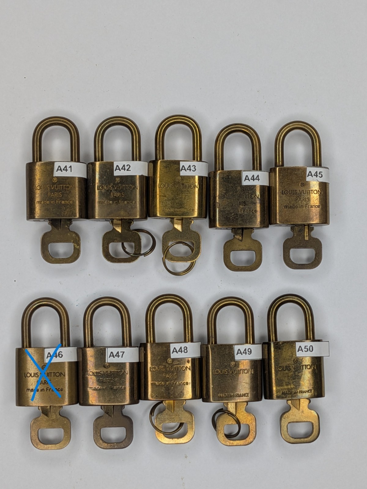 Louis Vuitton Lock and Key Set Vintage