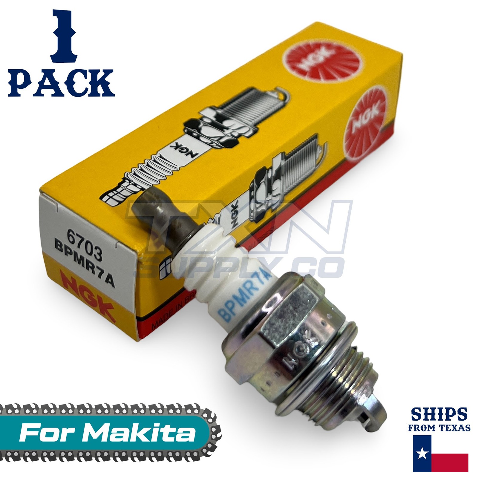 1 Pack NGK Spark Plug - For DCS-460 Makita Chainsaw
