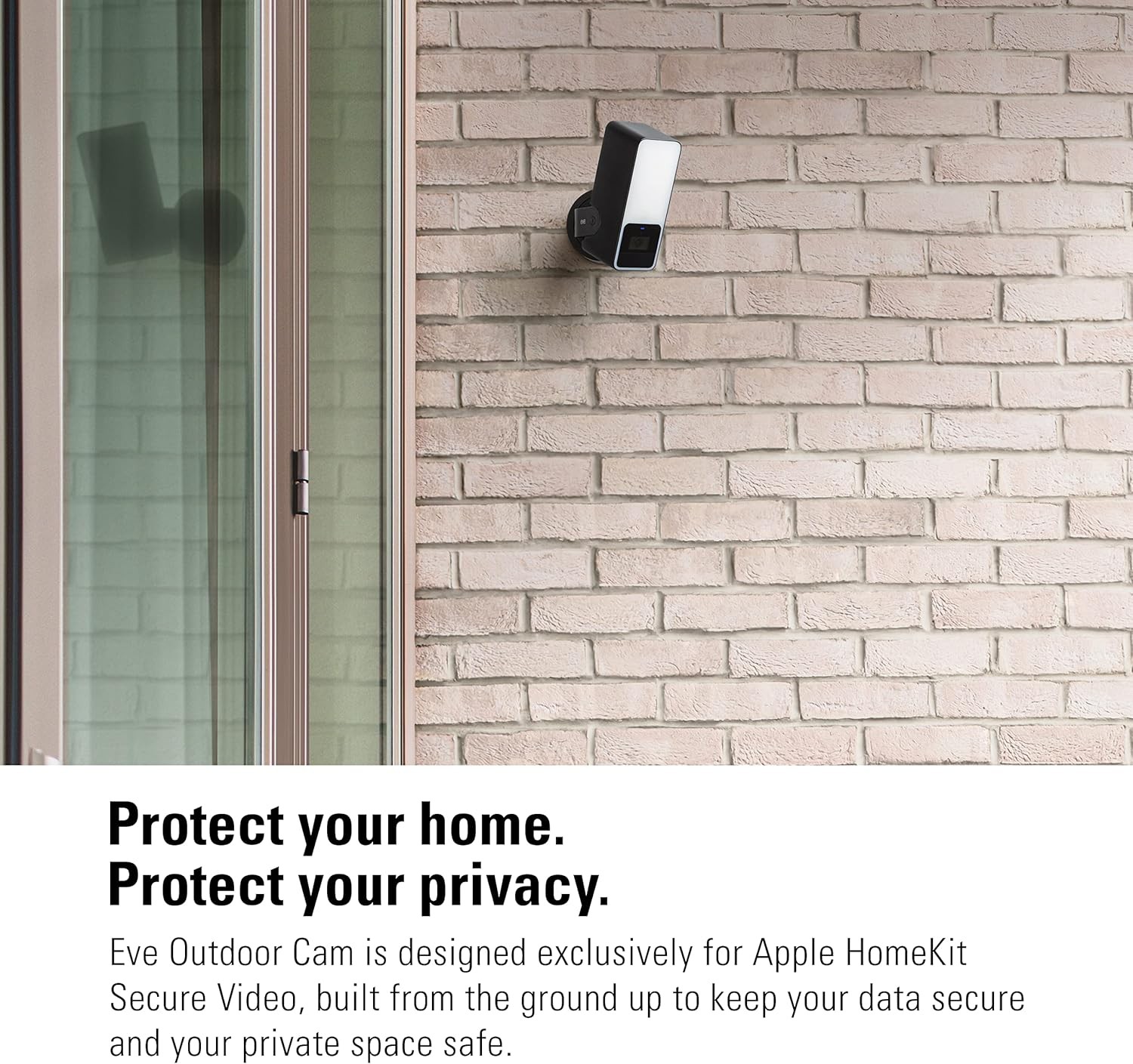 Eve Outdoor Cam – Secure floodlight Camera, Maximum (Black)
