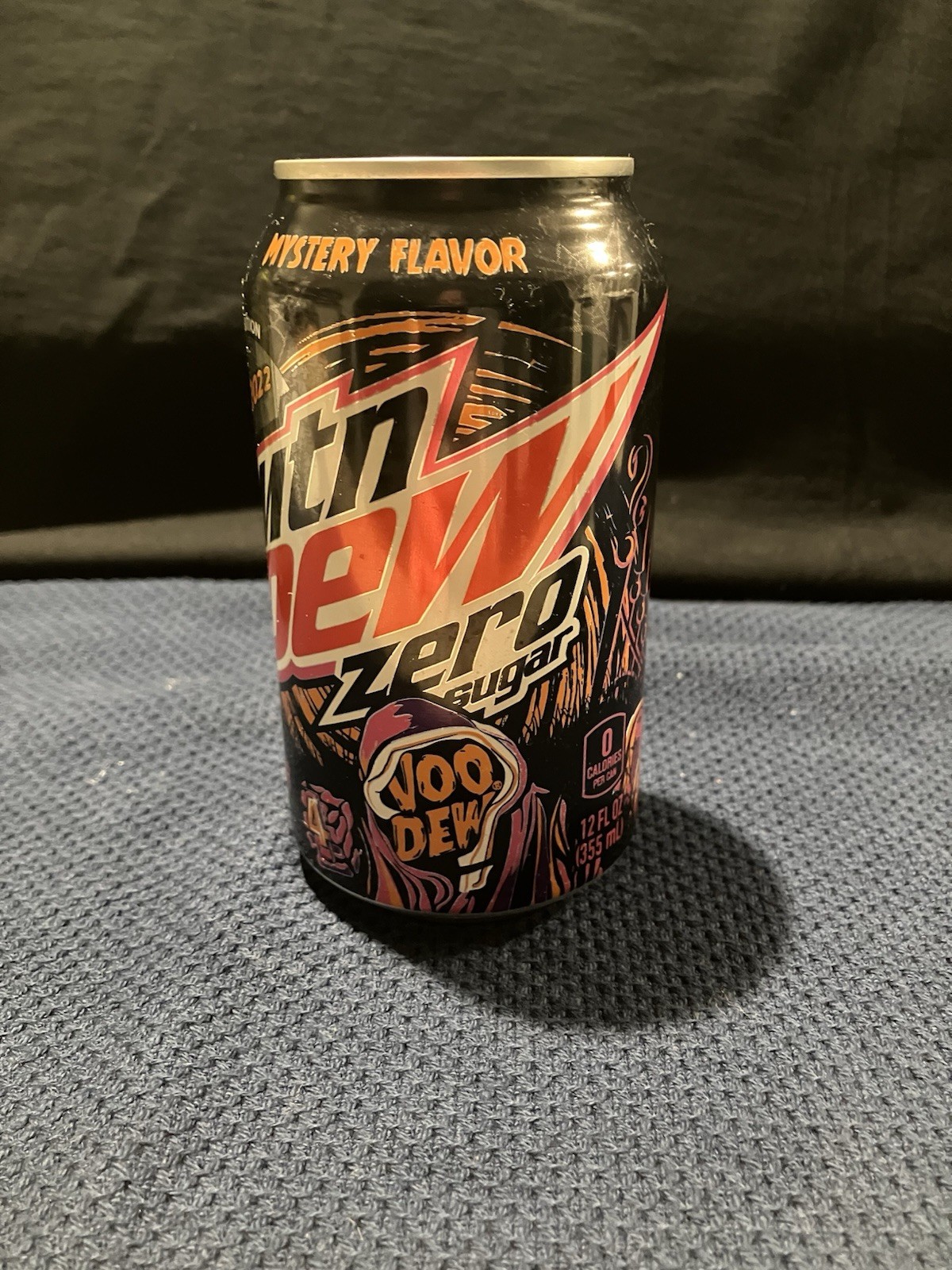 Mountain Dew Voo Dew 2022 Mystery Flavor Voodoo Soda 12oz Can Zero Sugar