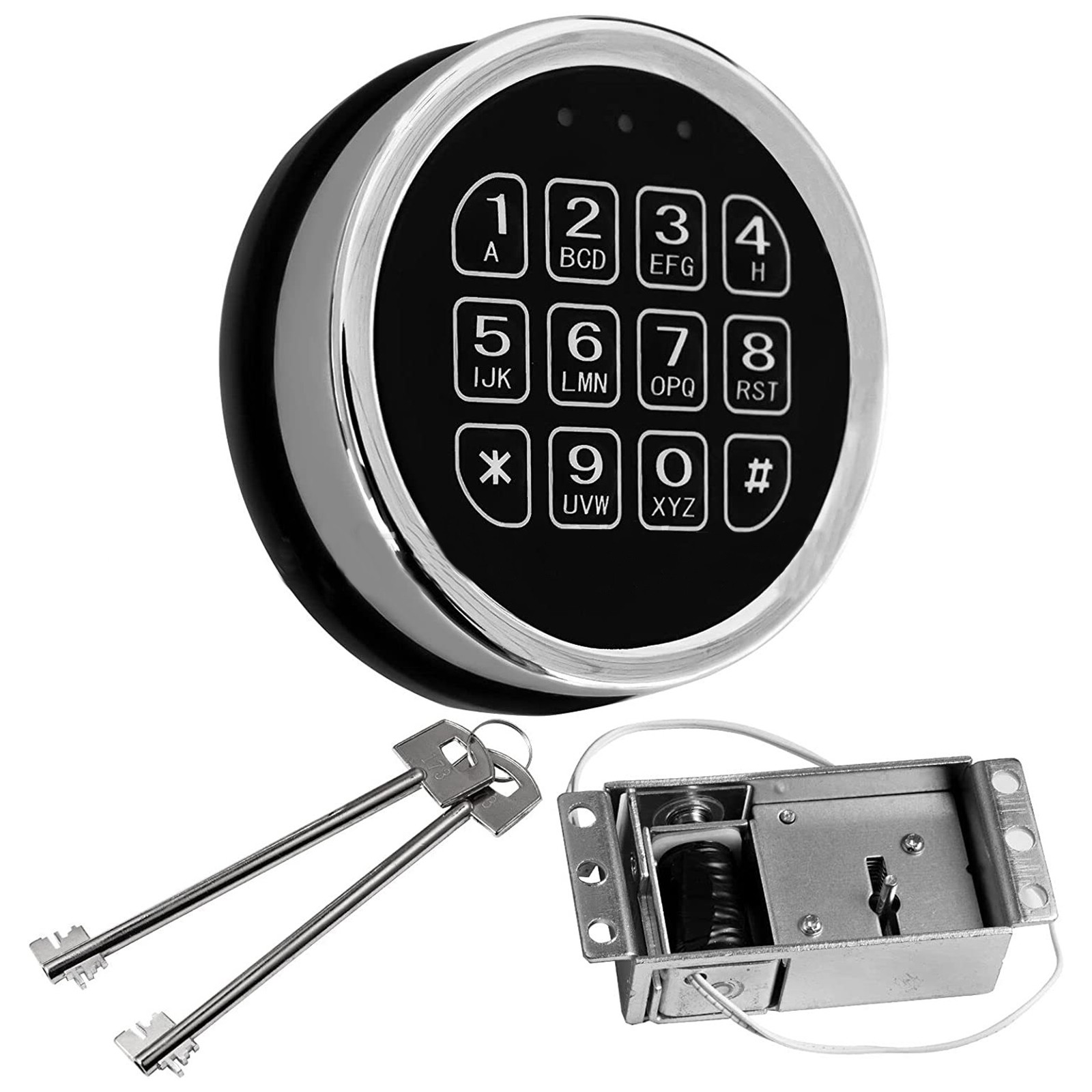 Stack-On Safe Lock Electronic Digital Safe Lock Replacement Solenoid W/ 2 Key Y1