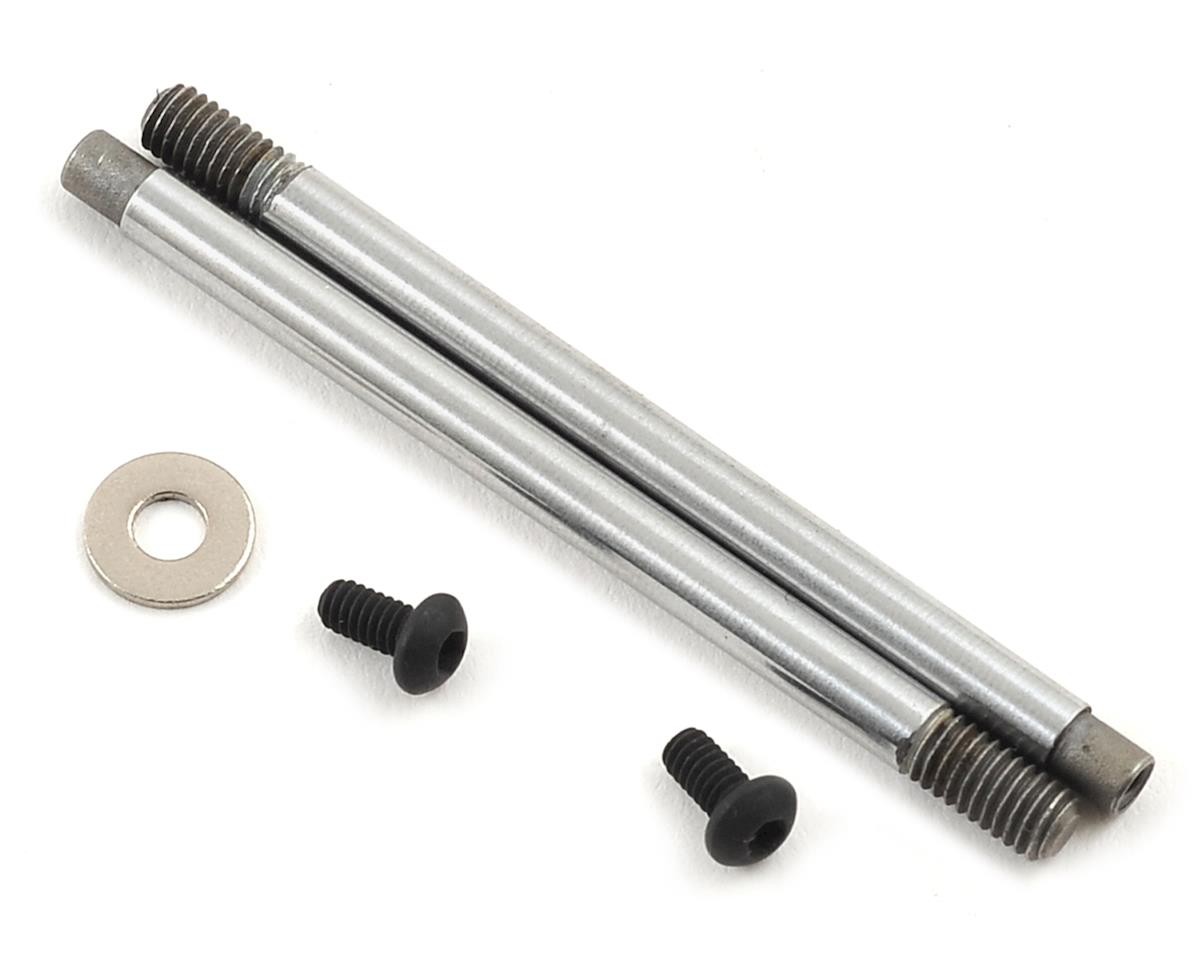 Team Associated 3x23mm V2 Chrome Screw Mount Front Shock Shaft (2) [ASC91618]