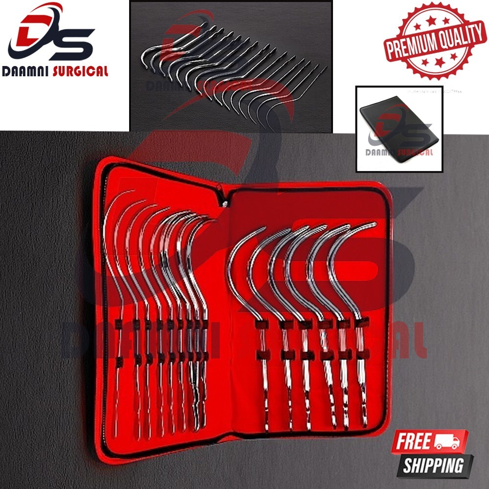 Guyon Urinary Urethral Bougies Instruments Kit Of 15 Pcs Gynecology Instruments