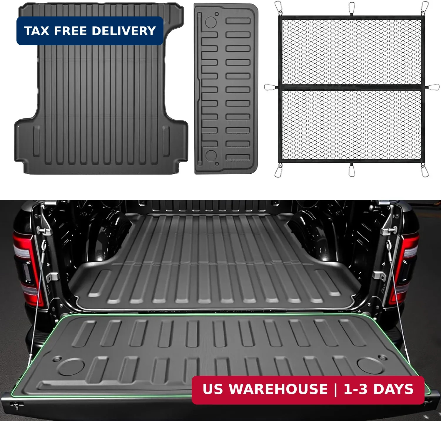 Truck Bed Liner & Tailgate Liner for Ram 1500/1500 RHO 2019-2026 Short Bed (5.7f